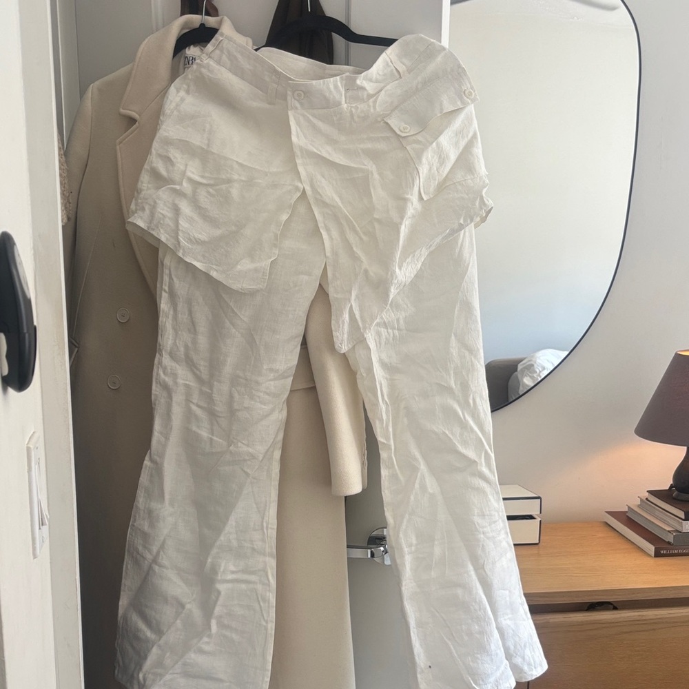 White Linen Pants by Nicholas K